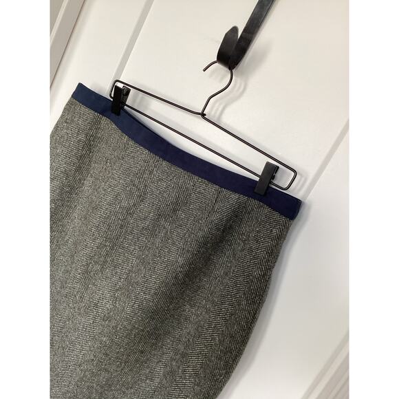 Boden Women's 100% Wool British Tweed Straight & Pencil Skirt Green Size 14R - Picture 3 of 11